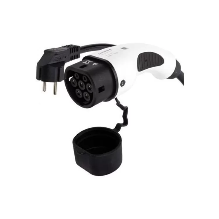 в продажу Зарядний пристрій для електромобіля Duosida Type 2 - Schuko (220V), 16A, 3.6кВт, 1-фазное, 5м (EV200276) - фото 3