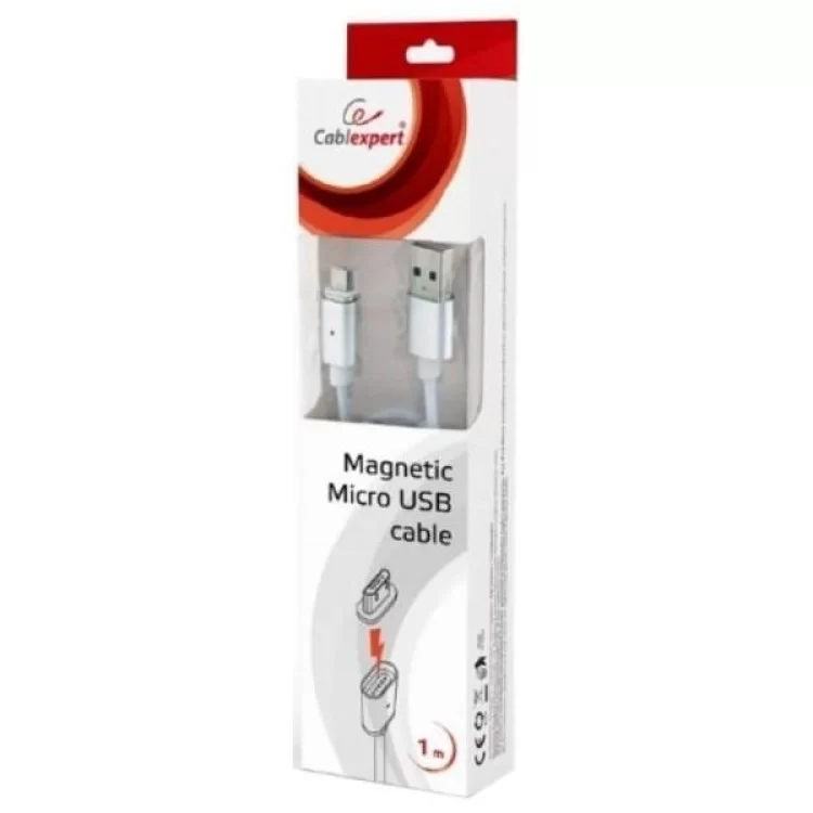 Дата кабель USB 2.0 AM to Micro 5P 1.0m magnet Cablexpert (CC-USB2-AMmUMM-1M) ціна 228грн - фотографія 2