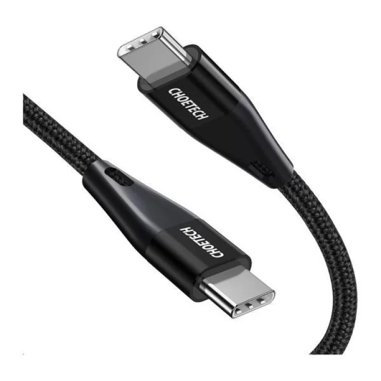Дата кабель USB-C to USB-C 1.2m USB 2.0 60W Choetech (XCC-1003) ціна 203грн - фотографія 2