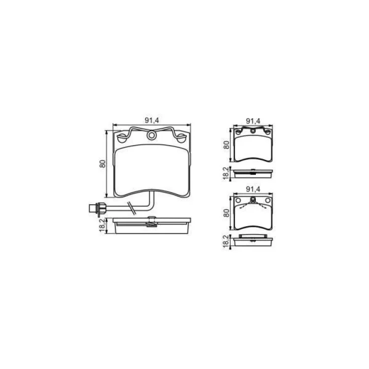 Гальмівні колодки Bosch 0 986 494 041 ціна 2 132грн - фотографія 2