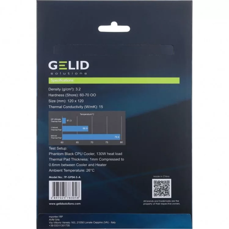 Термопрокладка Gelid Solutions GP-Ultimate Thermal Pad 120x120x2 mm (TP-GP04-S-D) отзывы - изображение 5