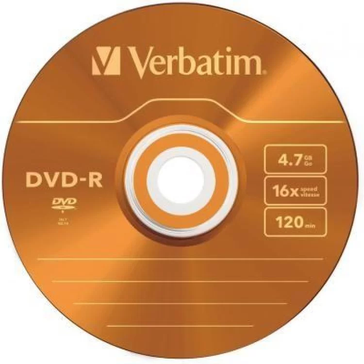 Диск DVD Verbatim 4.7Gb 16X Slim case 5 шт Color (43557) інструкція - картинка 6