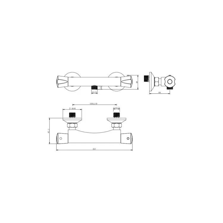 продаем Смеситель Corso PIAVE EG-2D187C (9663300) в Украине - фото 4