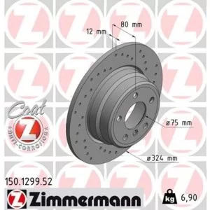 Тормозной диск ZIMMERMANN 150.1299.52