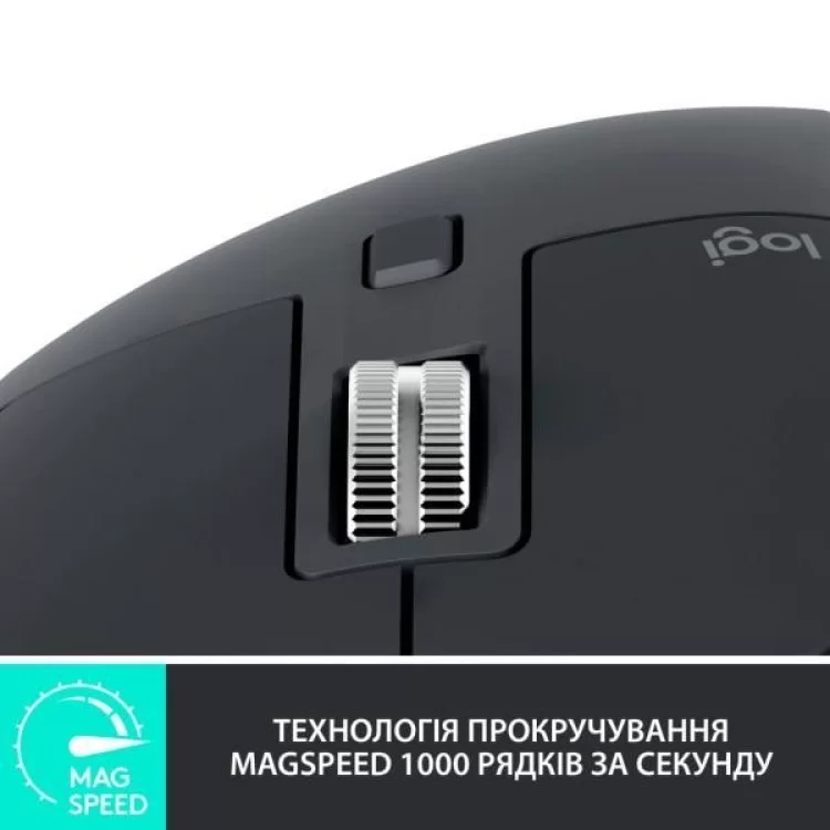 продаємо Мишка Logitech MX Master 3S Performance Wireless Mouse Bluetooth Graphite (910-006559) в Україні - фото 4