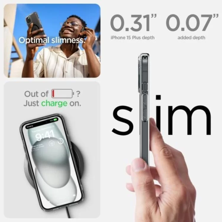 Чехол для мобильного телефона Spigen Apple iPhone 15 Plus Ultra Hybrid MagFit Graphite (ACS06662) - фото 9