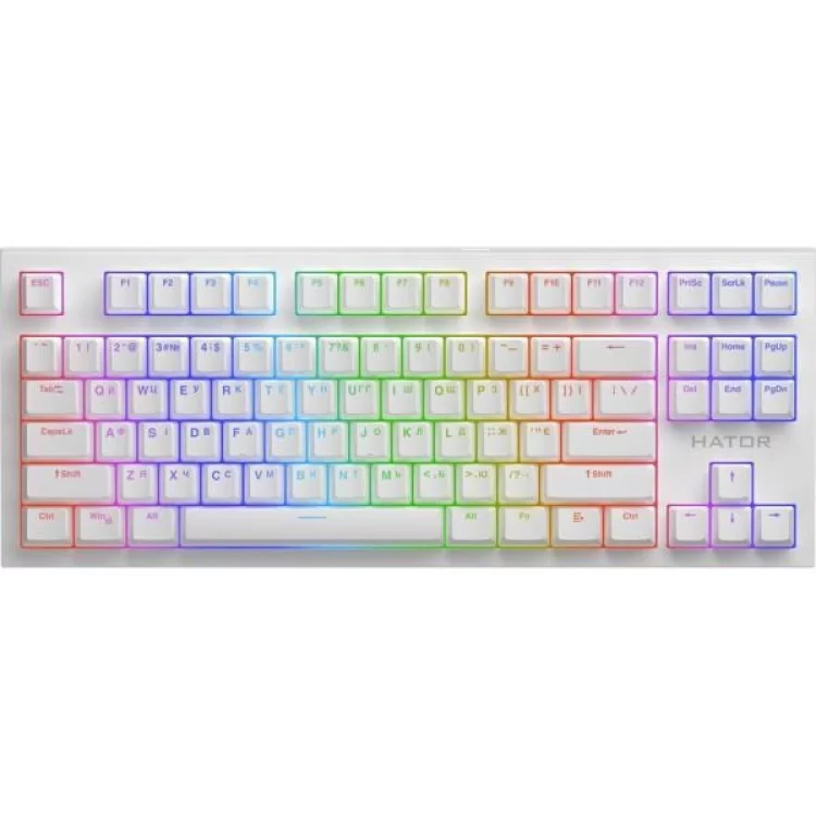 Клавіатура Hator Skyfall 2 TKL Pro Orange USB White (HTK-751)