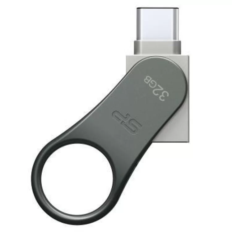 продаємо USB флеш накопичувач Silicon Power 32GB Mobile C80 Silver USB 3.2 (SP032GBUC3C80V1S) в Україні - фото 4