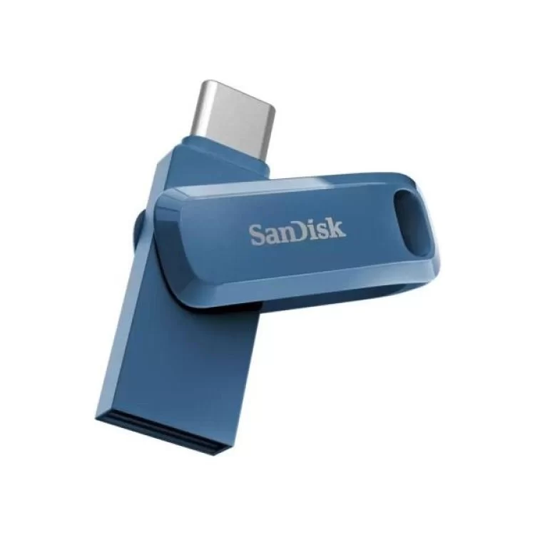 в продажу USB флеш накопичувач SanDisk 64GB Dual Drive Go Navy Blue USB 3.1 + Type-C (SDDDC3-064G-G46NB) - фото 3