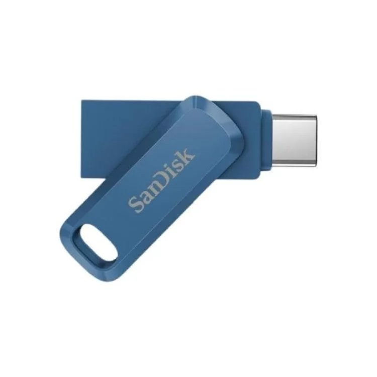 продаємо USB флеш накопичувач SanDisk 64GB Dual Drive Go Navy Blue USB 3.1 + Type-C (SDDDC3-064G-G46NB) в Україні - фото 4