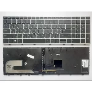 Клавіатура ноутбука HP EliteBook 850/755/ZBook15u G5 черн/серебр/подсв (A46131)