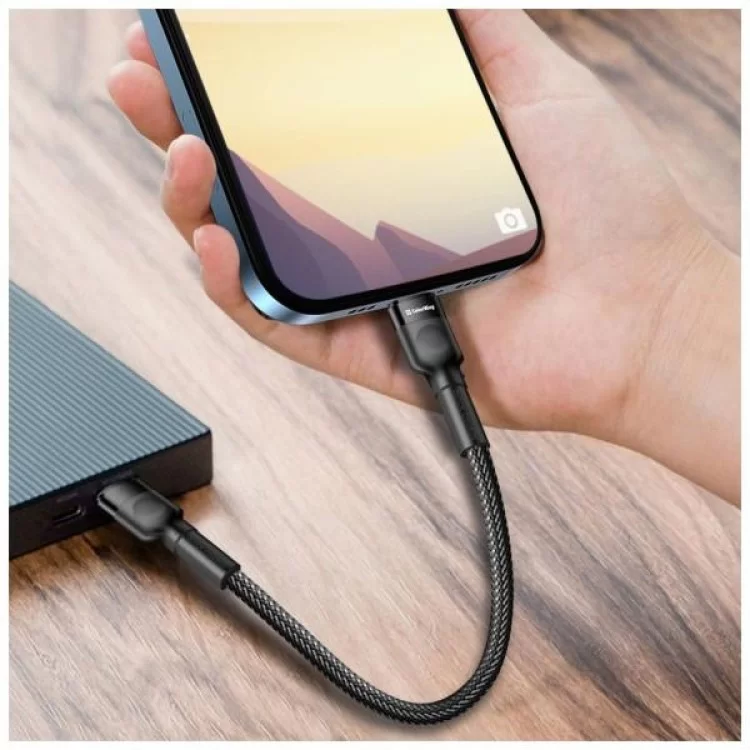 Дата кабель ColorWay USB-C to Lightning 0.3m 3А black (CW-CBPDCL054-BK) - фото 9