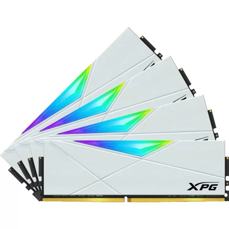 в продажу Модуль пам'яті для комп'ютера DDR4 32GB (4x8GB) 3600 MHz XPG Spectrix D50 RGB White ADATA (AX4U36008G18I-QCWH50) - фото 3