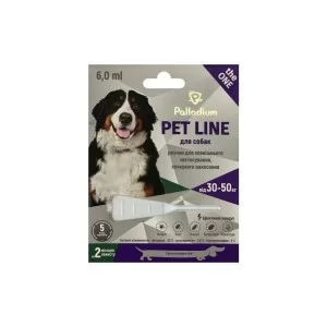 Краплі для тварин Palladium Pet Line the One для собак вагою від 30 до 50 кг 1/6 мл (4820150205270)