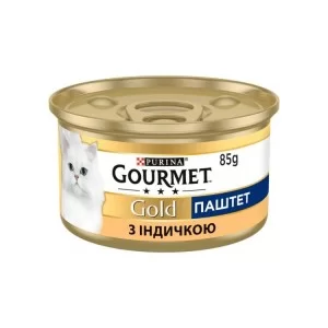 Паштет для котів Purina Gourmet Gold. З індичкою 85 г (7613031380992)