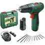 Шуруповерт Bosch EasyDrill 1200, 12В, 2х1.5Ач, ЗУ, набор сверл и бит, кейс (0.603.9D3.007)