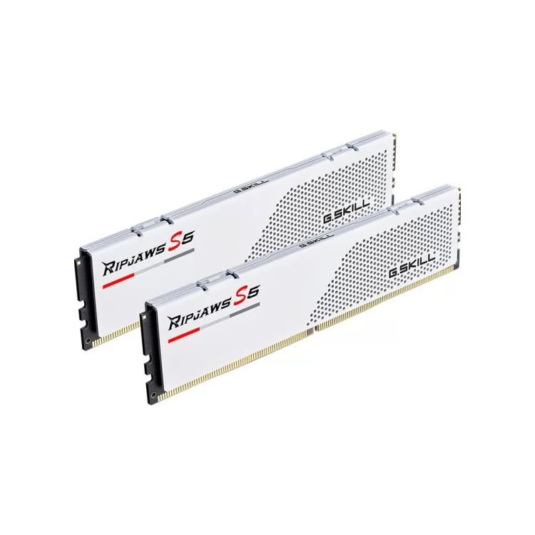 Модуль памяти для компьютера DDR5 32GB (2x16GB) 5600 MHz Ripjaws S5 White G.Skill (F5-5600J4040C16GX2-RS5W) цена 6 634грн - фотография 2