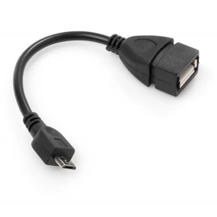 Дата кабель OTG USB 2.0 AF to Micro 5P Vinga (VCPDCOTGMBK) ціна 59грн - фотографія 2