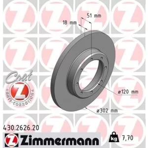 Тормозной диск ZIMMERMANN 430.2626.20