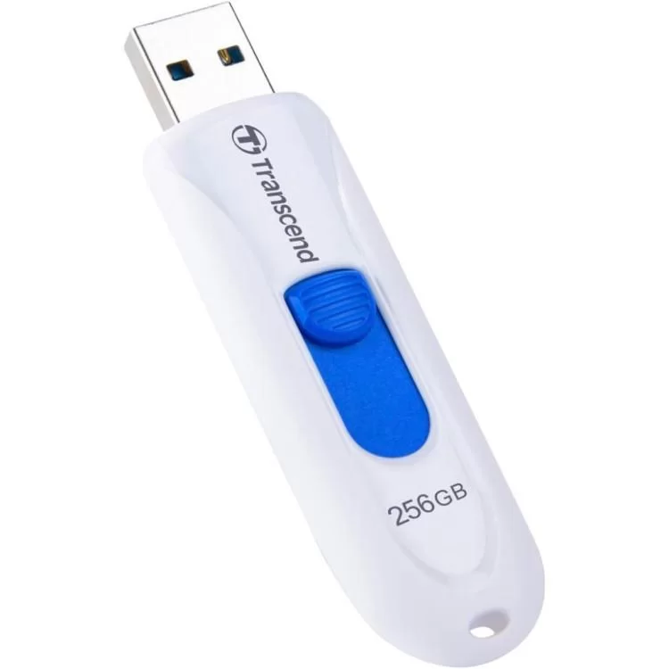 USB флеш накопичувач Transcend 256GB JetFlash 790 White USB 3.1 (TS256GJF790W) ціна 1 272грн - фотографія 2