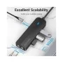 Концентратор Vention USB 3.1 Type-C to 3xUSB 3.0+MicroUSB+3.5mm Sound Adapter black (TGQBB)