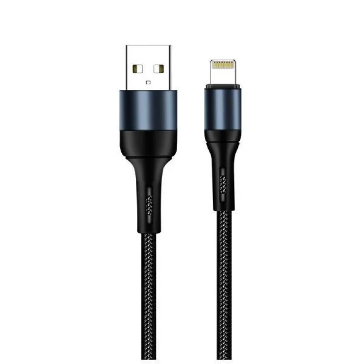 продаем Дата кабель USB 2.0 AM to Lightning 1.0m nylon black ColorWay (CW-CBUL045-BK) в Украине - фото 4