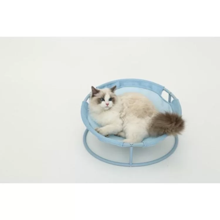 Лежак для животных MISOKO&CO Pet bed round 45x45x22 см light blue (HOOP31833) отзывы - изображение 5