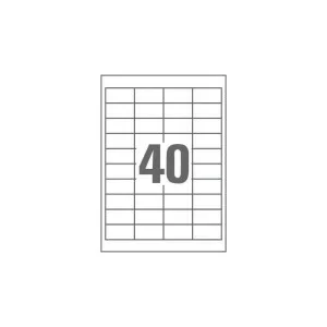 Этикетка самоклеящаяся UKRMARK 50х26 (40 на листі) с/кл (100листів) (RL-A4-40-W1)