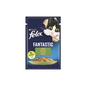Вологий корм для кішок Purina Felix Fantastic з кроликом у желе 85 г (7613039835500)