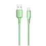 Дата кабель USB 2.0 AM to Lightning 1.0m soft silicone green ColorWay (CW-CBUL042-GR)