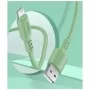 Дата кабель USB 2.0 AM to Lightning 1.0m soft silicone green ColorWay (CW-CBUL042-GR)