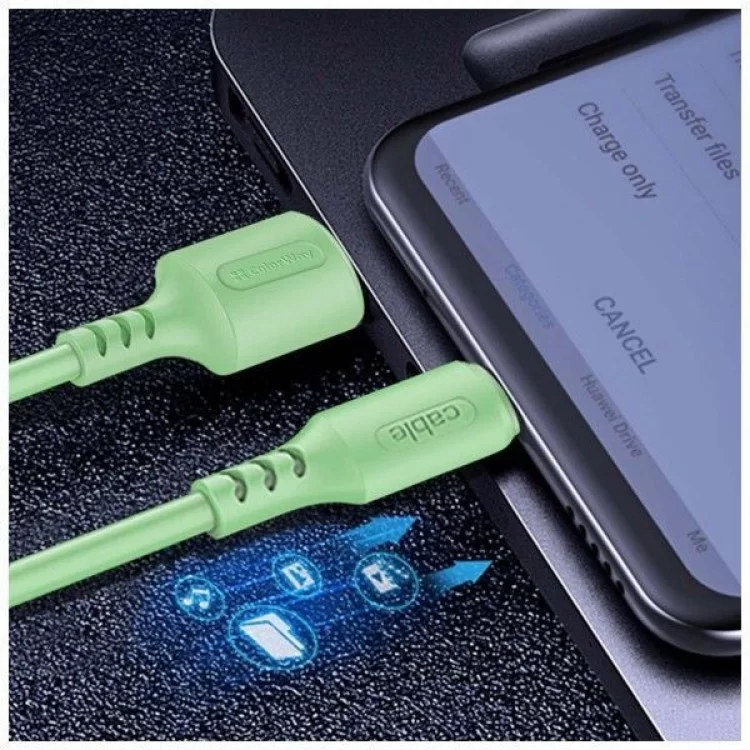 Дата кабель USB 2.0 AM to Lightning 1.0m soft silicone green ColorWay (CW-CBUL042-GR) інструкція - картинка 6