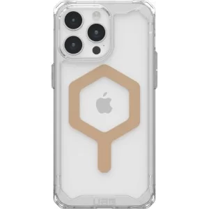 Чехол для мобильного телефона UAG iPhone 15 Pro Max, Plyo Magsafe, Ice/Gold (114305114381)