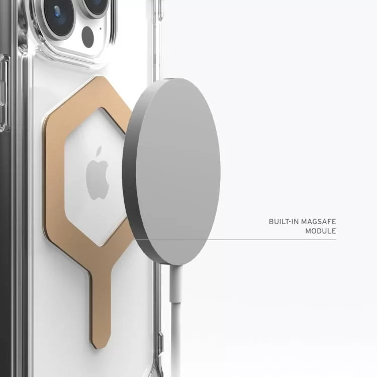 Чохол до мобільного телефона UAG iPhone 15 Pro Max, Plyo Magsafe, Ice/Gold (114305114381) відгуки - зображення 5