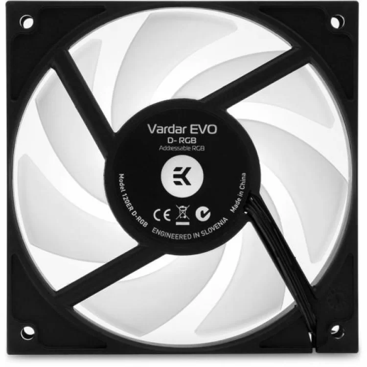 Кулер для корпуса Ekwb EK-Vardar EVO 120ER D-RGB (500-2200 RPM) - White (3831109825372) цена 903грн - фотография 2