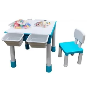 Детский стол Microlab Toys Конструктор Игровой Центр + 1 стул (GT-16)