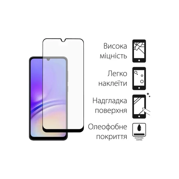 в продажу Чохол до мобільного телефона Dengos Kit for Samsung Galaxy A05 (A055) case + glass (Black) (DG-KM-07) - фото 3