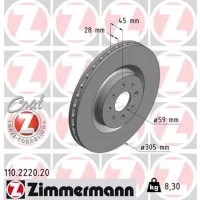 Тормозной диск ZIMMERMANN 110.2220.20