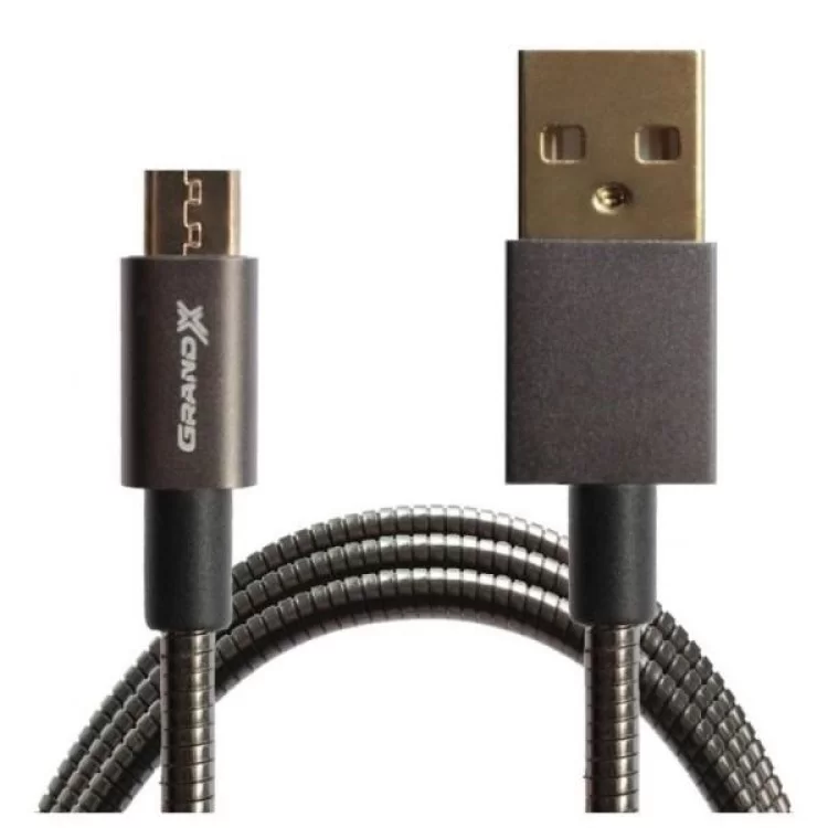 Дата кабель USB 2.0 AM to Micro 5P 1.0m Grand-X (MM-01) ціна 180грн - фотографія 2
