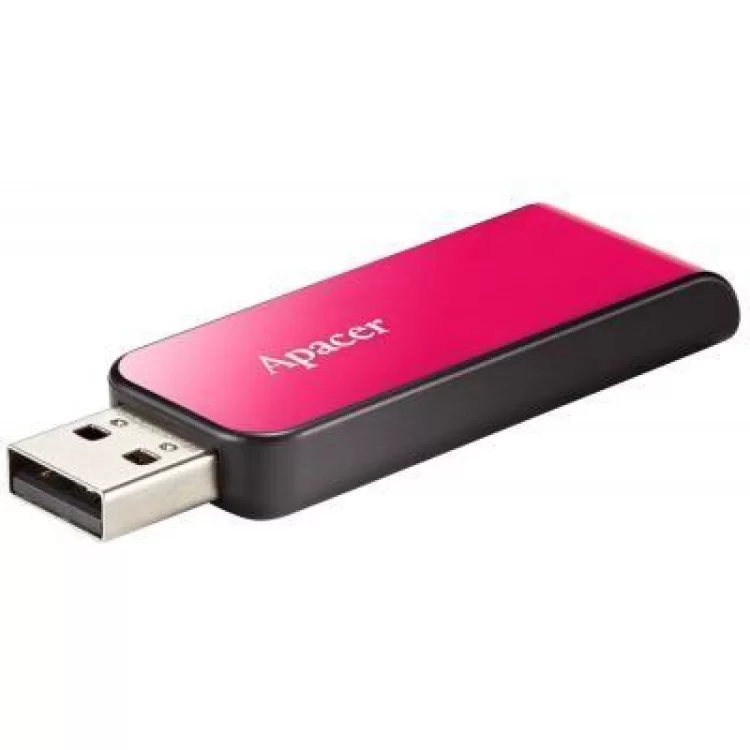 в продажу USB флеш накопичувач Apacer 32GB AH334 pink USB 2.0 (AP32GAH334P-1) - фото 3