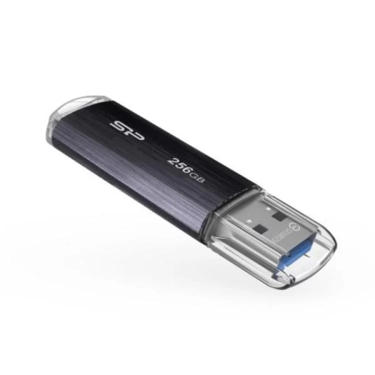 USB флеш накопичувач Silicon Power 256GB Blaze b02 Black USB 3.0 (SP256GBUF3B02V1K) ціна 1 189грн - фотографія 2