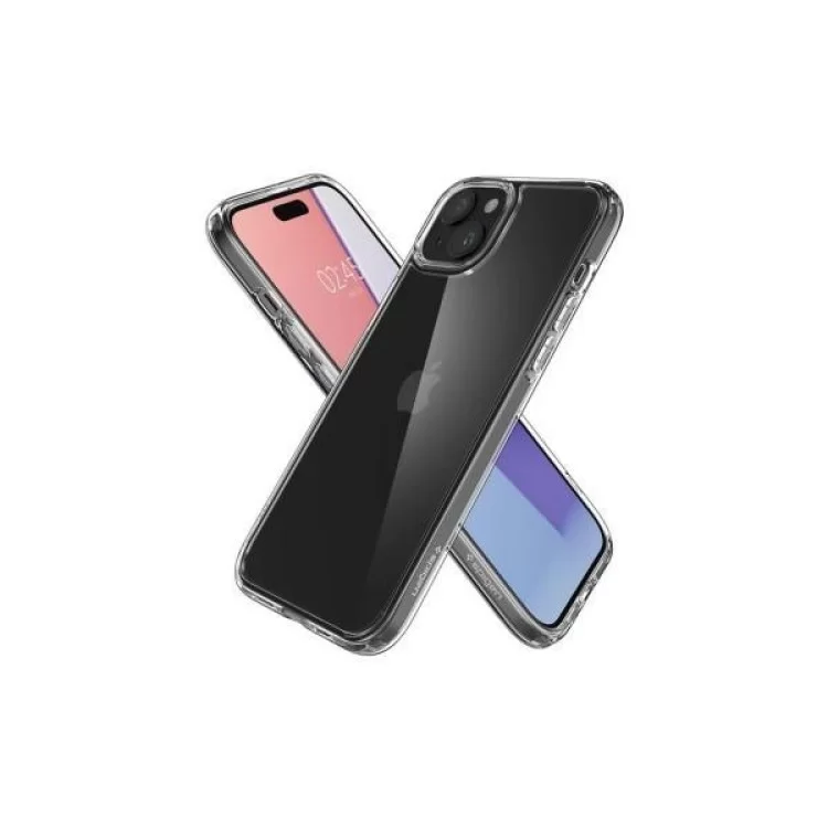 в продажу Чохол до мобільного телефона Spigen Apple iPhone 15 Plus Crystal Hybrid Crystal Clear (ACS06459) - фото 3