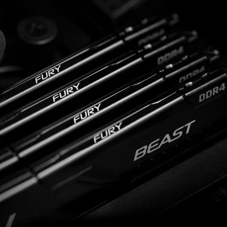 Модуль пам'яті для комп'ютера DDR4 16GB (2x8GB) 2666 MHz Fury Beast Black Kingston Fury (ex.HyperX) (KF426C16BBK2/16) - фото 10