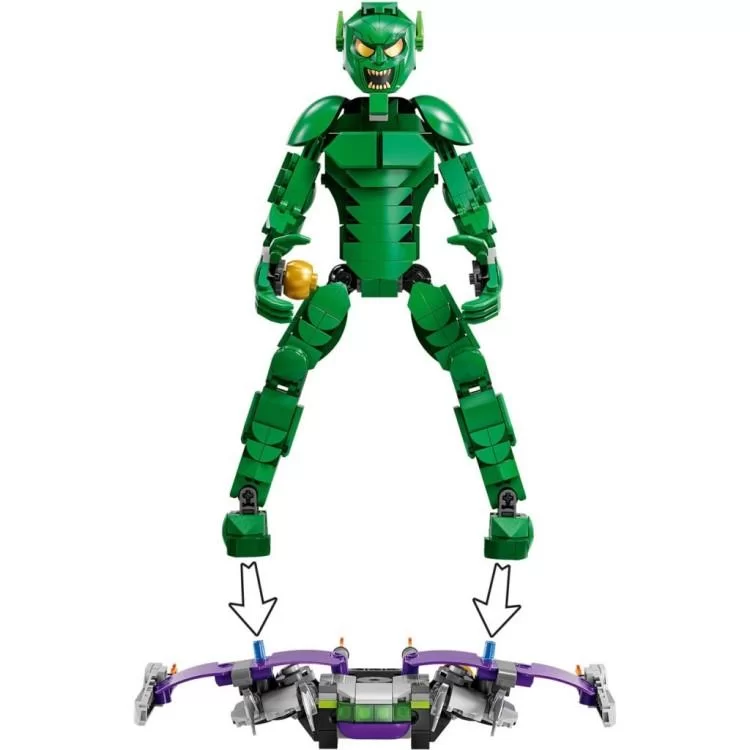 Конструктор LEGO Marvel Фигурка Зеленого гоблина для сборки 471 деталь (76284) отзывы - изображение 5