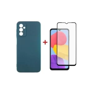 Чехол для мобильного телефона Dengos Samsung Galaxy M13 Case + Glass (Green) (DG-KM-73)