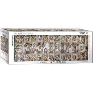 Пазл Eurographics Сикстинская капелла. Микеланджело, 1000 элементов панорамный (6010-0960)