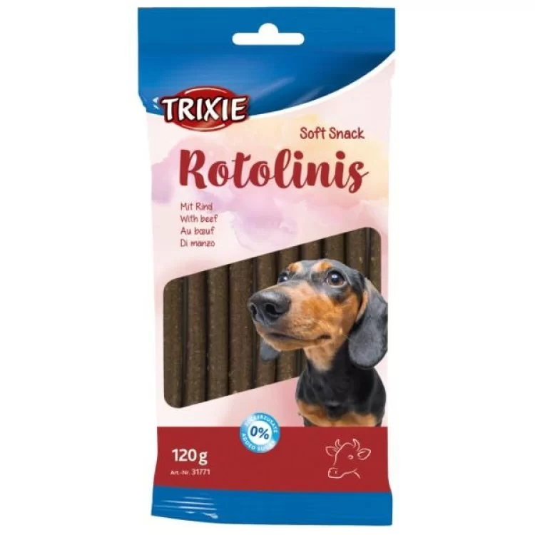 Лакомство для собак Trixie Rotolinis с говядиной 12 шт 120 г (4011905317717)
