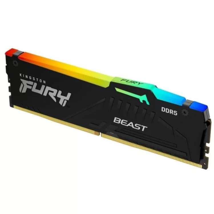 Модуль пам'яті для комп'ютера DDR5 32GB 5600 MHz Beast RGB Kingston Fury (ex.HyperX) (KF556C36BBEA-32) ціна 8 158грн - фотографія 2