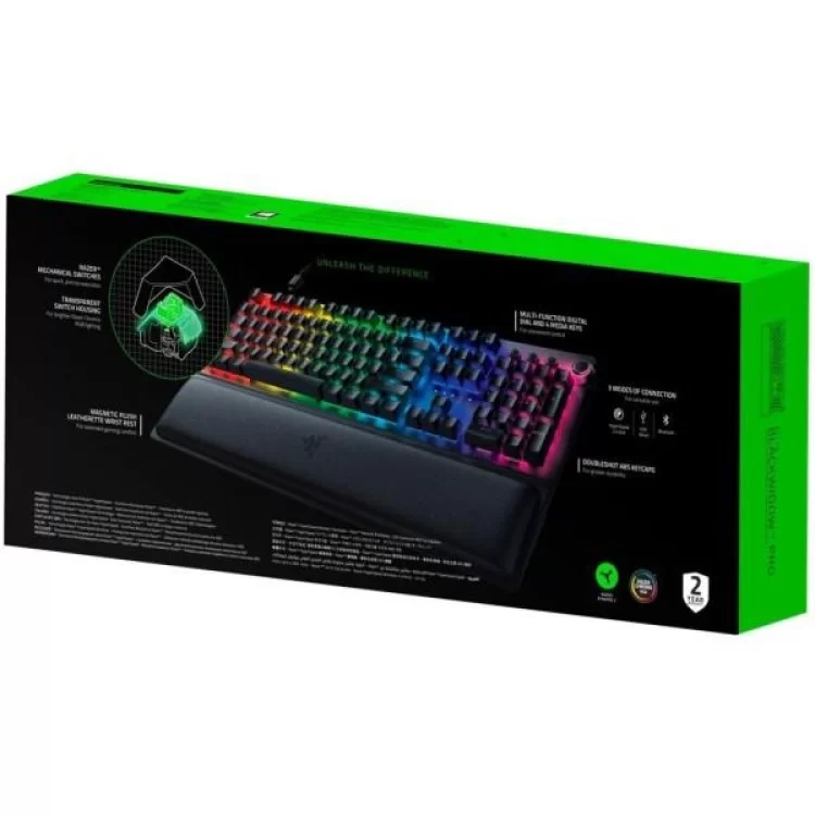 Клавіатура Razer BlackWidow V3 PRO Razer Green Wireless (RZ03-03530800-R3R1) - фото 11