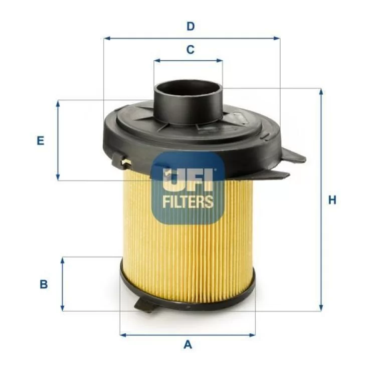 Повітряний фільтр для автомобіля UFI 27.845.02